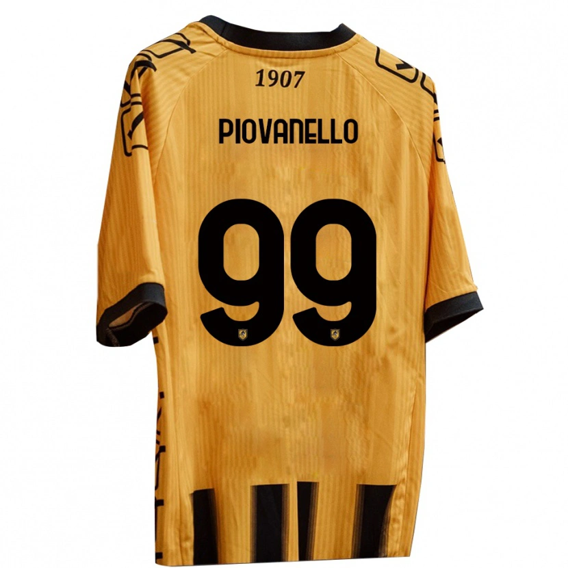 Danxen Kid Enrico Piovanello #99 Yellow Black Home Jersey 2025/26 T-Shirt