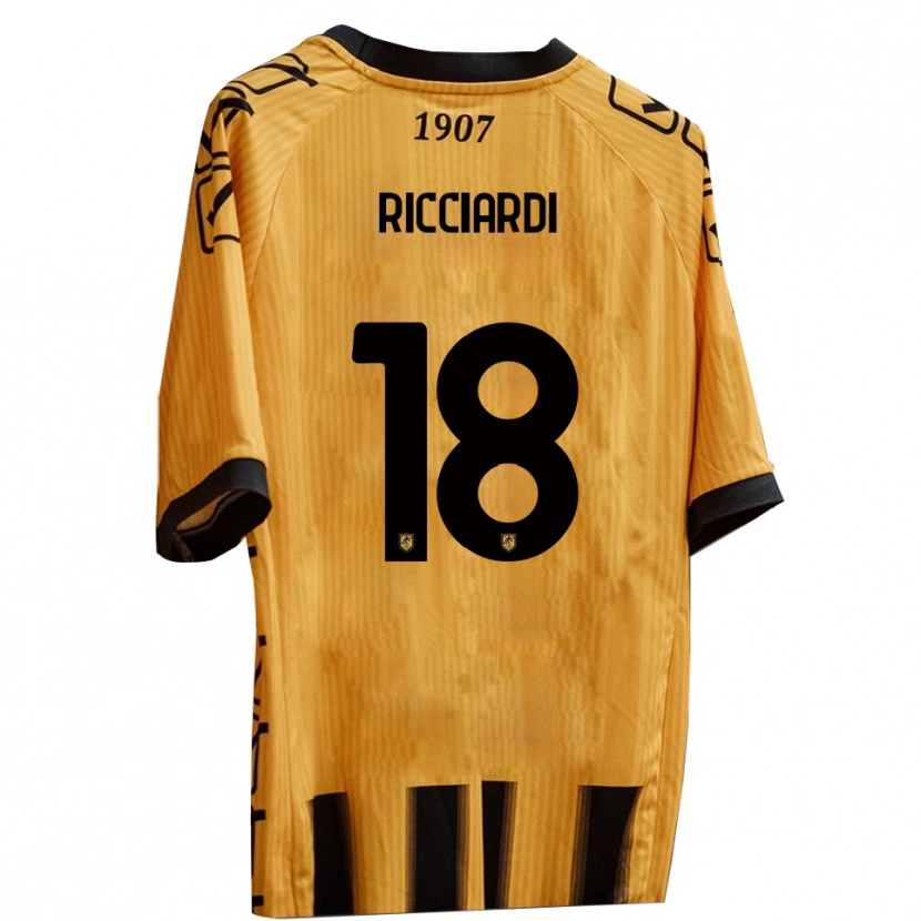 Danxen Kid Claudio Ricciardi #18 Yellow Black Home Jersey 2025/26 T-Shirt