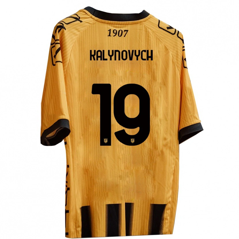 Danxen Kid Igor Kalynovych #19 Yellow Black Home Jersey 2025/26 T-Shirt