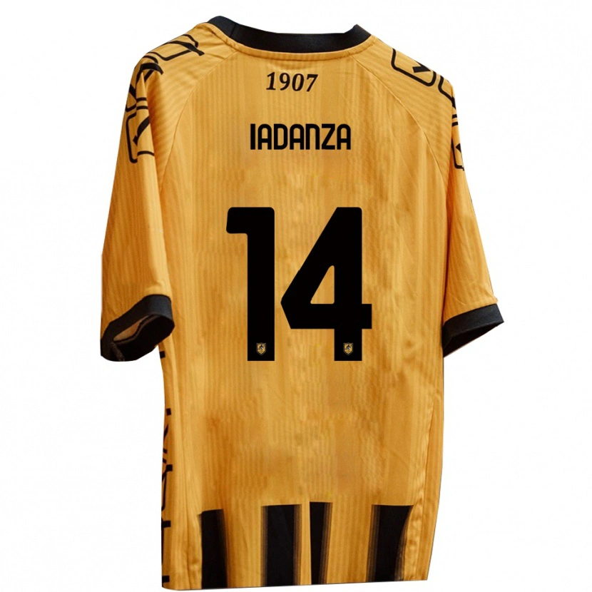 Danxen Kid Mattia Iadanza #14 Yellow Black Home Jersey 2025/26 T-Shirt