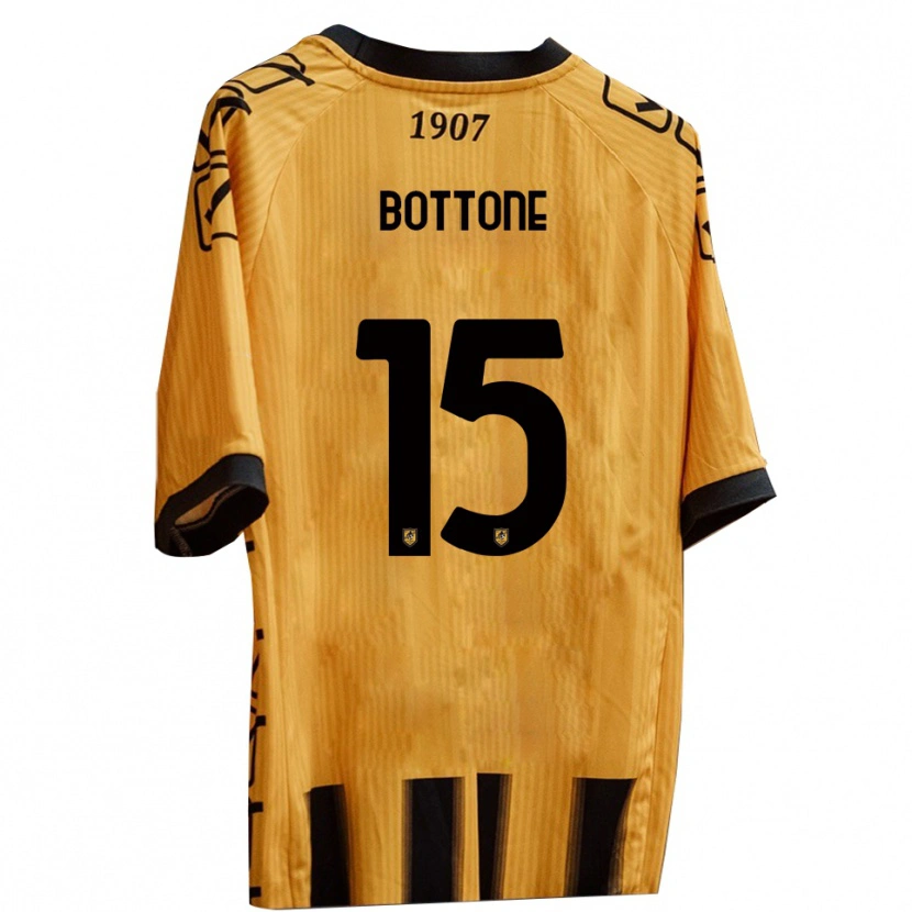 Danxen Kid Salvatore Bottone #15 Yellow Black Home Jersey 2025/26 T-Shirt
