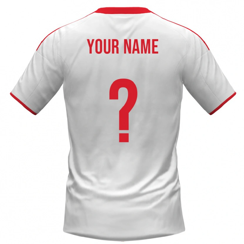 Danxen Kid Your Name #0 White Red Home Jersey 2025/26 T-Shirt
