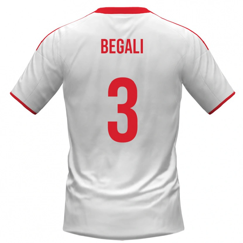 Danxen Kid Pietro Begali #3 White Red Home Jersey 2025/26 T-Shirt