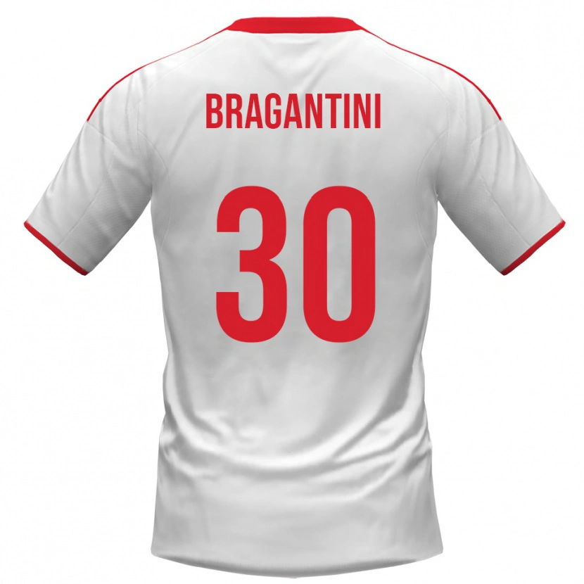 Danxen Kid Davide Bragantini #30 White Red Home Jersey 2025/26 T-Shirt