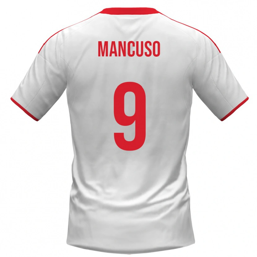 Danxen Kid Leonardo Mancuso #9 White Red Home Jersey 2025/26 T-Shirt