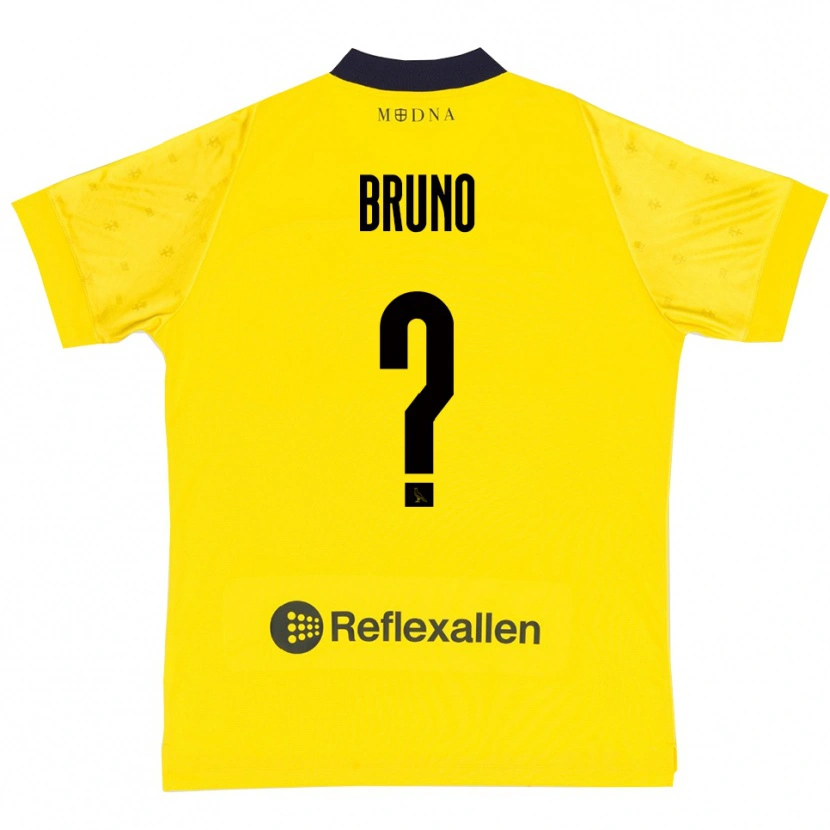 Danxen Kid Giovanni Bruno #0 Yellow Navy Home Jersey 2025/26 T-Shirt