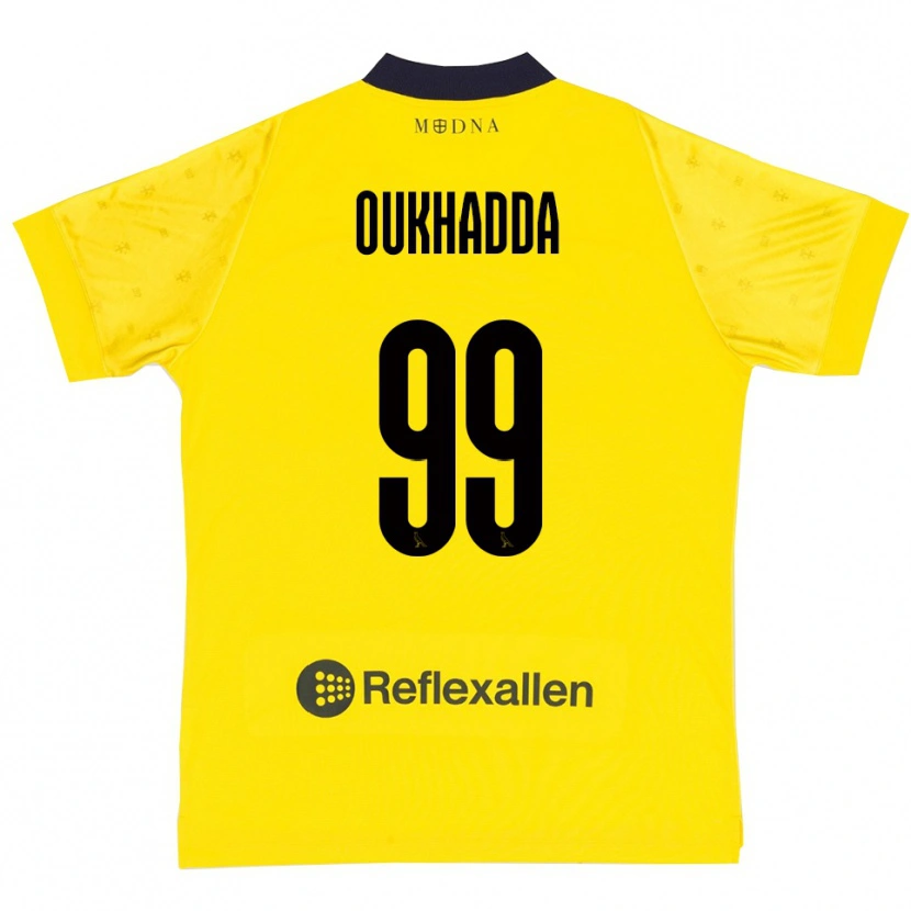 Danxen Kid Shady Oukhadda #99 Yellow Navy Home Jersey 2025/26 T-Shirt