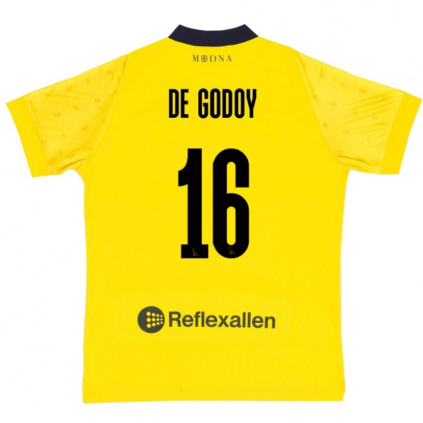Danxen Kid Patrick Pîrv De Godoy #16 Yellow Navy Home Jersey 2025/26 T-Shirt