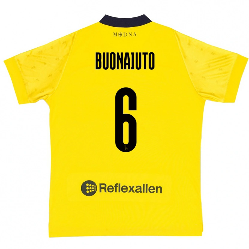 Danxen Kid Alessandro Buonaiuto #6 Yellow Navy Home Jersey 2025/26 T-Shirt