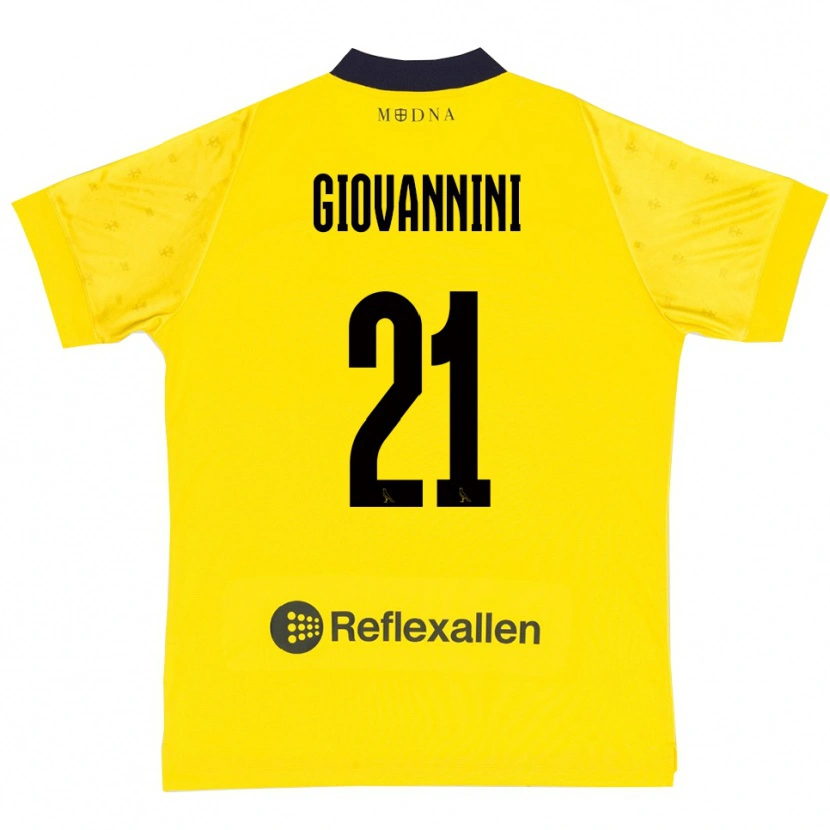 Danxen Kid Romeo Giovannini #21 Yellow Navy Home Jersey 2025/26 T-Shirt
