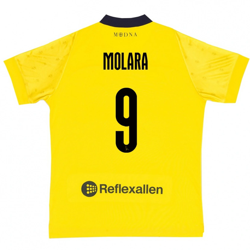 Danxen Kid Christian Molara #9 Yellow Navy Home Jersey 2025/26 T-Shirt