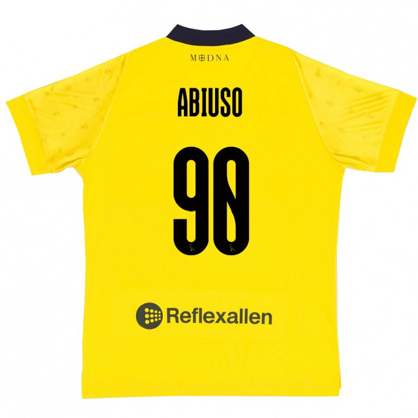 Danxen Kid Fabio Abiuso #90 Yellow Navy Home Jersey 2025/26 T-Shirt