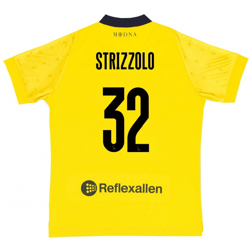 Danxen Kid Luca Strizzolo #32 Yellow Navy Home Jersey 2025/26 T-Shirt