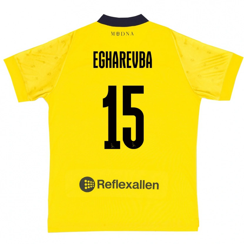 Danxen Kid Treasure Egharevba #15 Yellow Navy Home Jersey 2025/26 T-Shirt