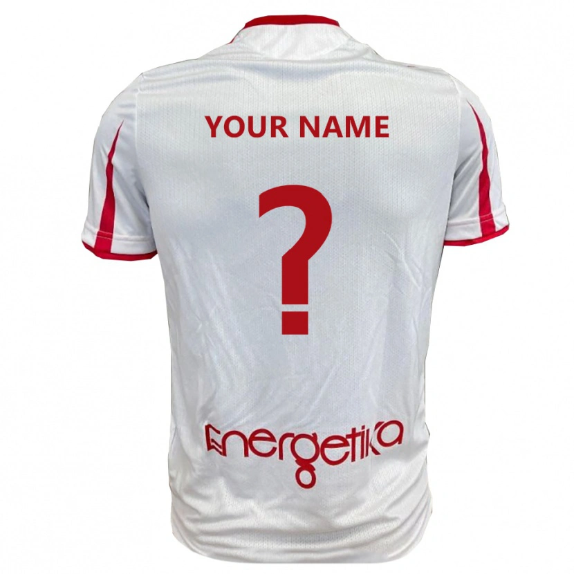 Danxen Kid Your Name #0 White Red Home Jersey 2025/26 T-Shirt