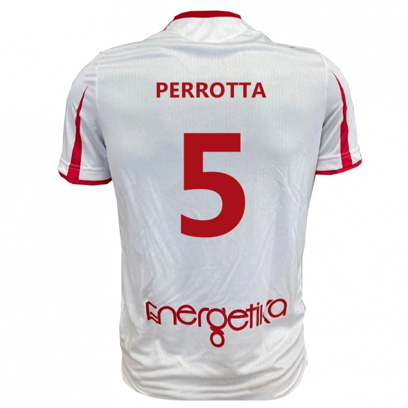 Danxen Kid Marco Perrotta #5 White Red Home Jersey 2025/26 T-Shirt