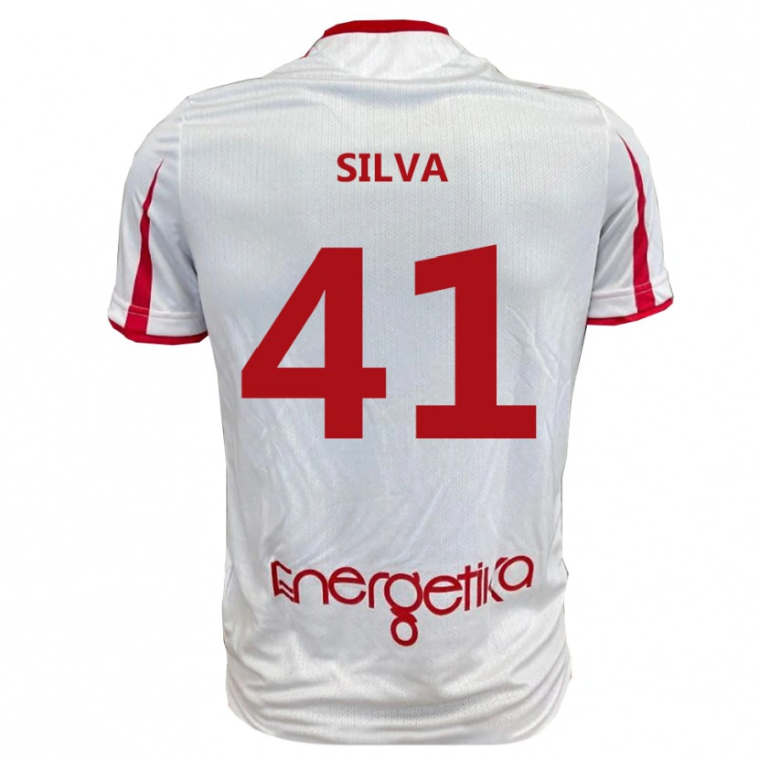 Danxen Kid Jonathan Silva #41 White Red Home Jersey 2025/26 T-Shirt