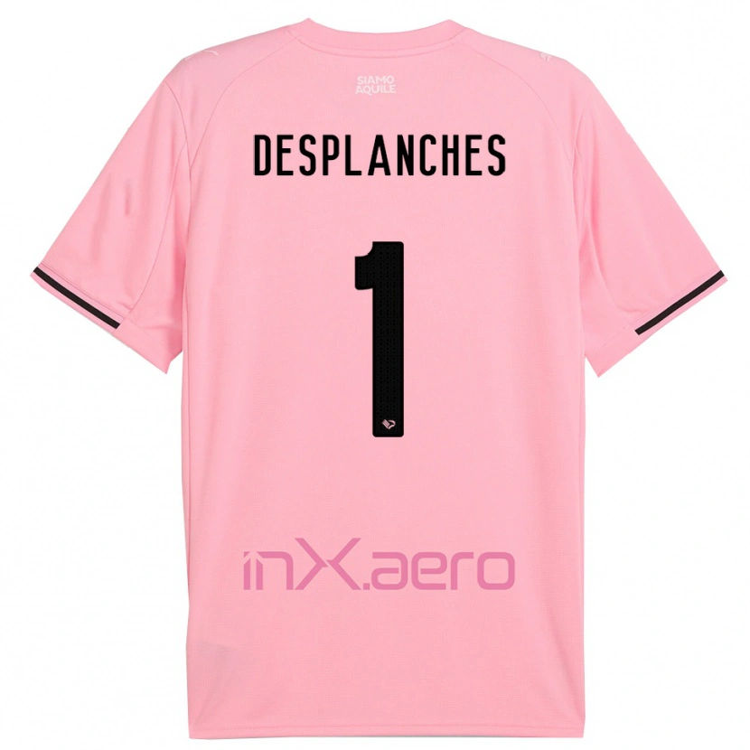 Danxen Kid Sebastiano Desplanches #1 Pink Black Home Jersey 2025/26 T-Shirt