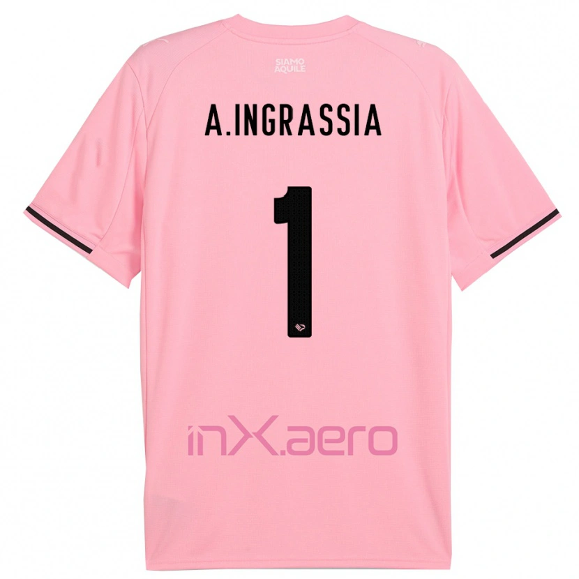 Danxen Kid Antonio Ingrassia #1 Pink Black Home Jersey 2025/26 T-Shirt