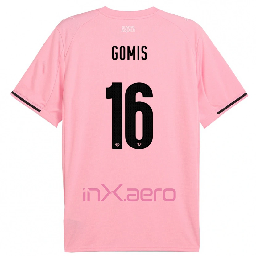 Danxen Kid Alfred Gomis #16 Pink Black Home Jersey 2025/26 T-Shirt