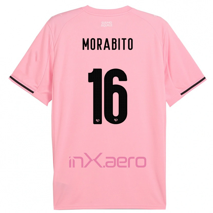 Danxen Kid Gioele Maria Morabito #16 Pink Black Home Jersey 2025/26 T-Shirt