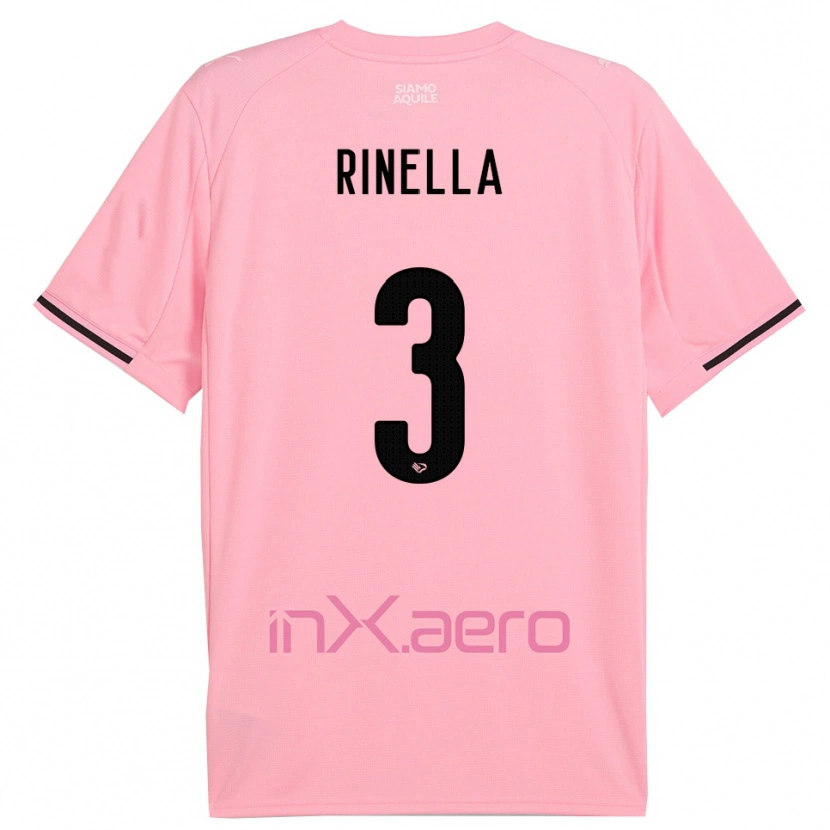 Danxen Kid Alessandro Rinella #3 Pink Black Home Jersey 2025/26 T-Shirt