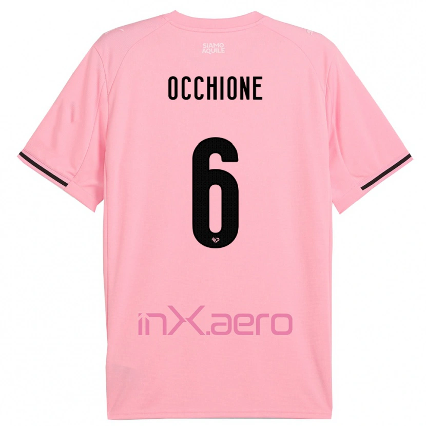 Danxen Kid Andrea Occhione #6 Pink Black Home Jersey 2025/26 T-Shirt