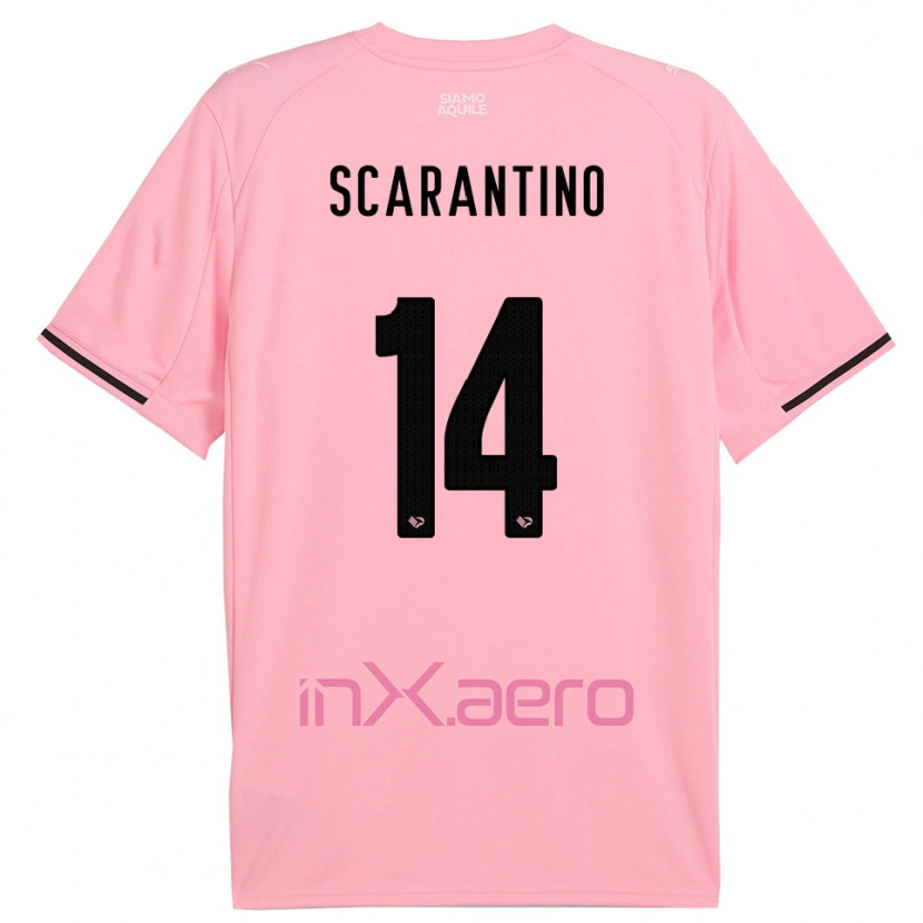 Danxen Kid Giorgio Scarantino #14 Pink Black Home Jersey 2025/26 T-Shirt