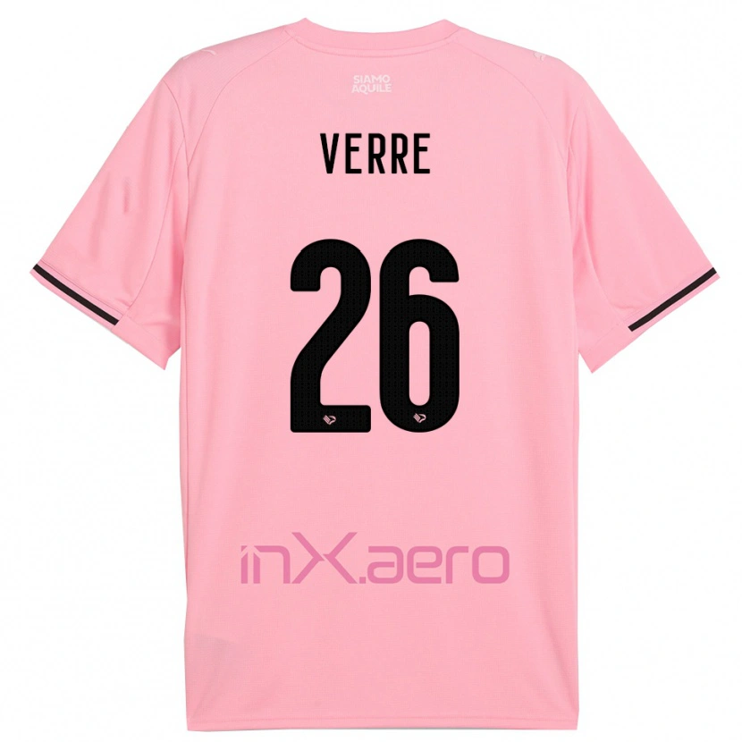 Danxen Kid Valerio Verre #26 Pink Black Home Jersey 2025/26 T-Shirt