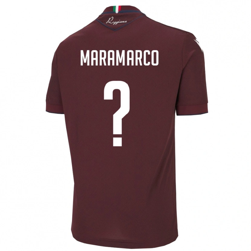 Danxen Kid Andrea Maramarco #0 Burgundy White Home Jersey 2025/26 T-Shirt