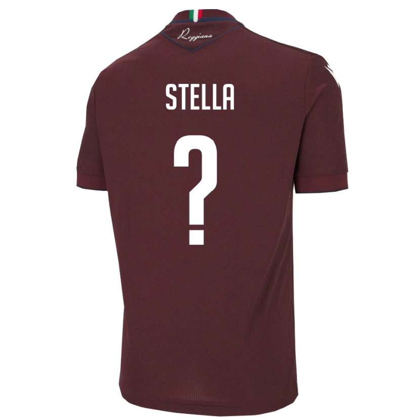 Danxen Kid Botti Stella #0 Burgundy White Home Jersey 2025/26 T-Shirt