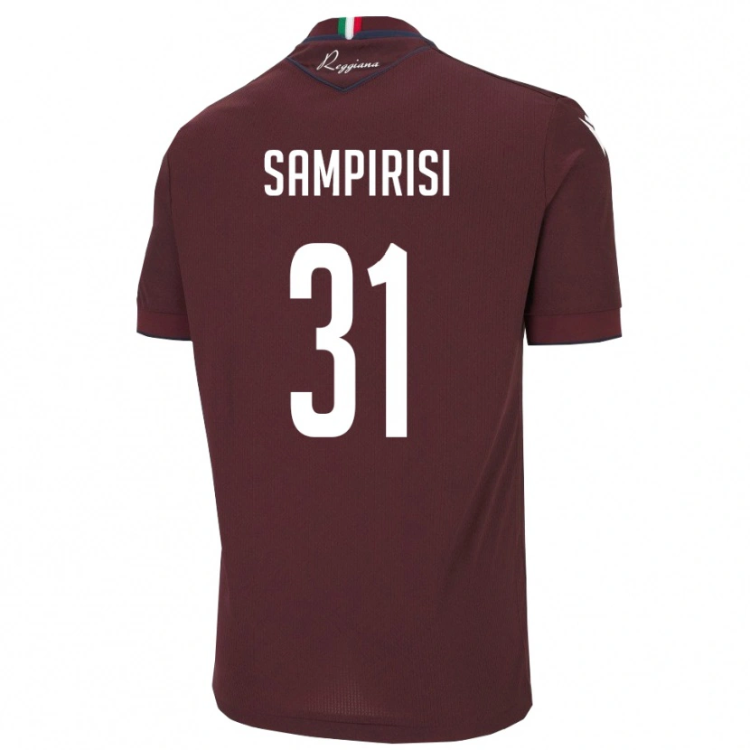 Danxen Kid Mario Sampirisi #31 Burgundy White Home Jersey 2025/26 T-Shirt