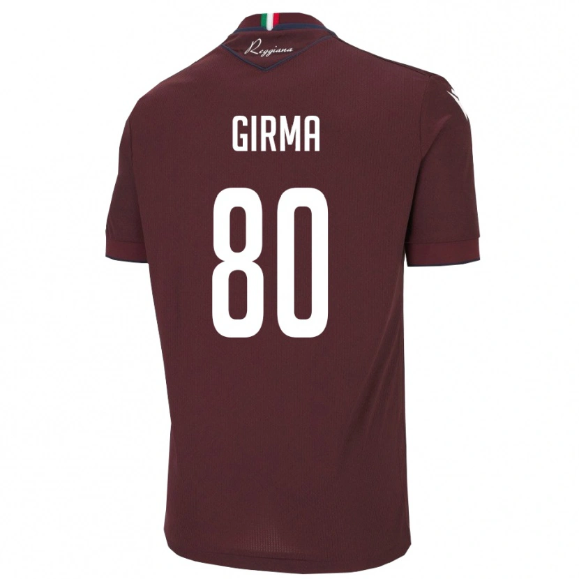 Danxen Kid Natan Girma #80 Burgundy White Home Jersey 2025/26 T-Shirt