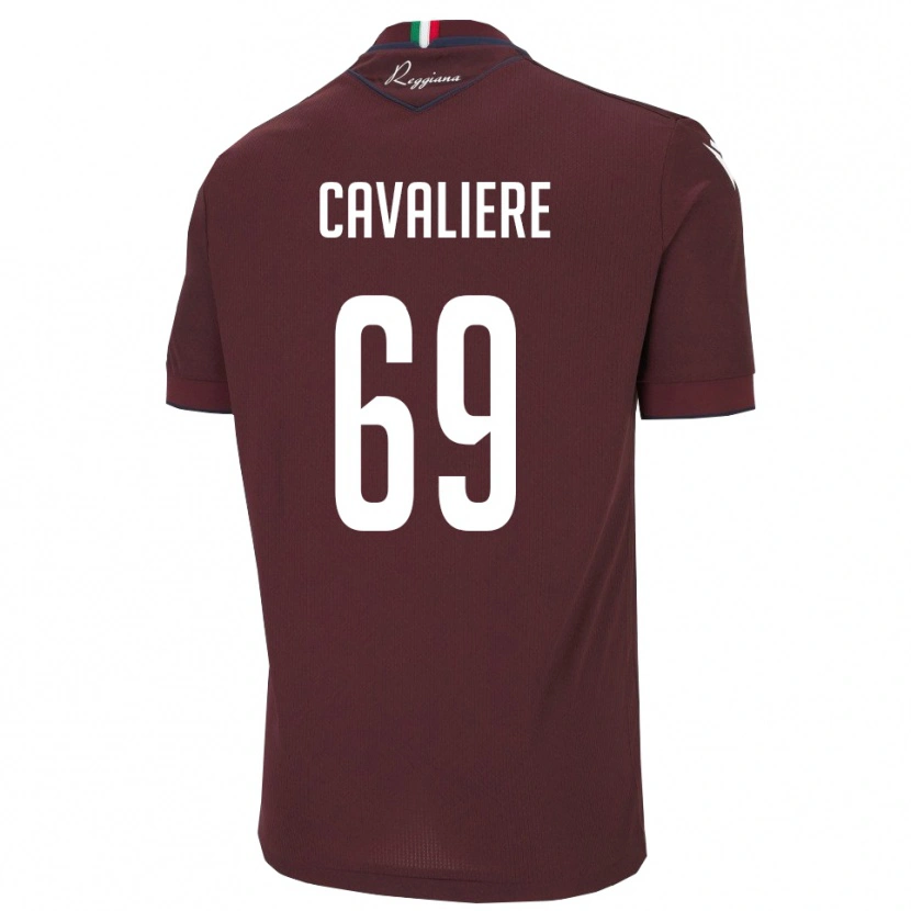 Danxen Kid Edoardo Cavaliere #69 Burgundy White Home Jersey 2025/26 T-Shirt