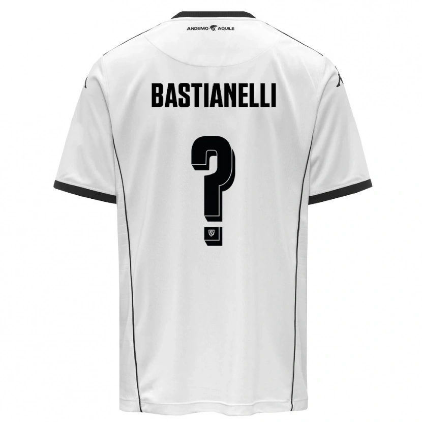 Danxen Kid Flavio Bastianelli #0 White Black Home Jersey 2025/26 T-Shirt