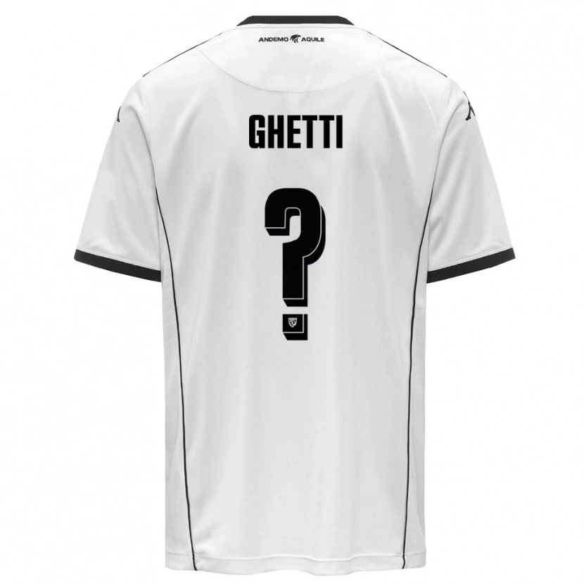 Danxen Kid Davide Ghetti #0 White Black Home Jersey 2025/26 T-Shirt