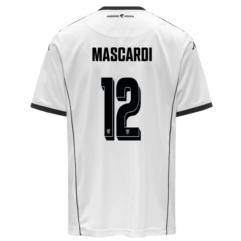 Danxen Kid Diego Mascardi #12 White Black Home Jersey 2025/26 T-Shirt