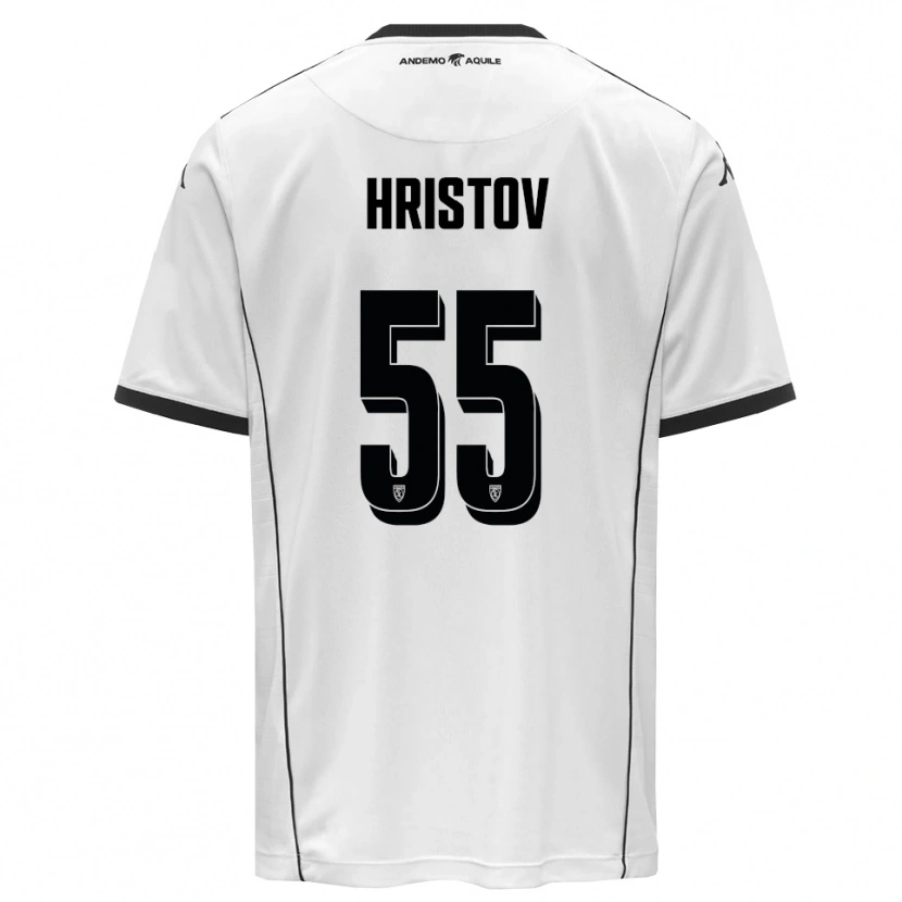 Danxen Kid Petko Hristov #55 White Black Home Jersey 2025/26 T-Shirt