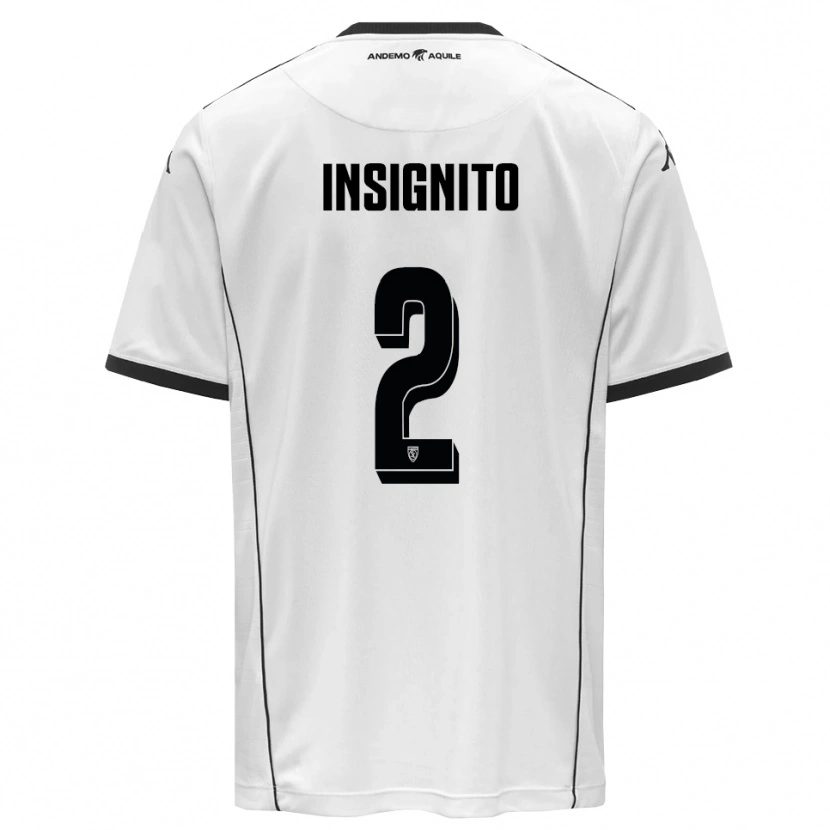 Danxen Kid Alessio Insignito #2 White Black Home Jersey 2025/26 T-Shirt