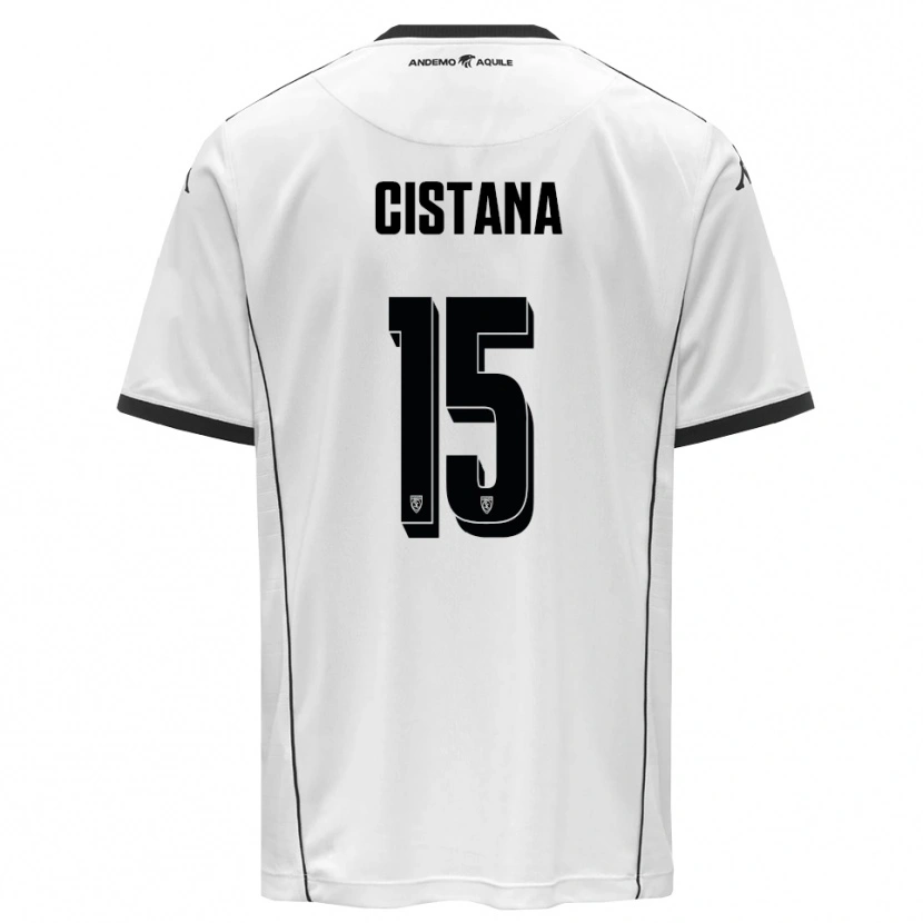 Danxen Kid Andrea Cistana #15 White Black Home Jersey 2025/26 T-Shirt