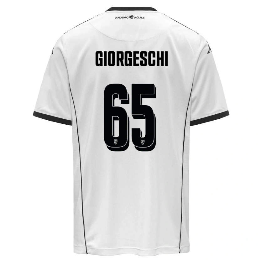 Danxen Kid Simone Giorgeschi #65 White Black Home Jersey 2025/26 T-Shirt
