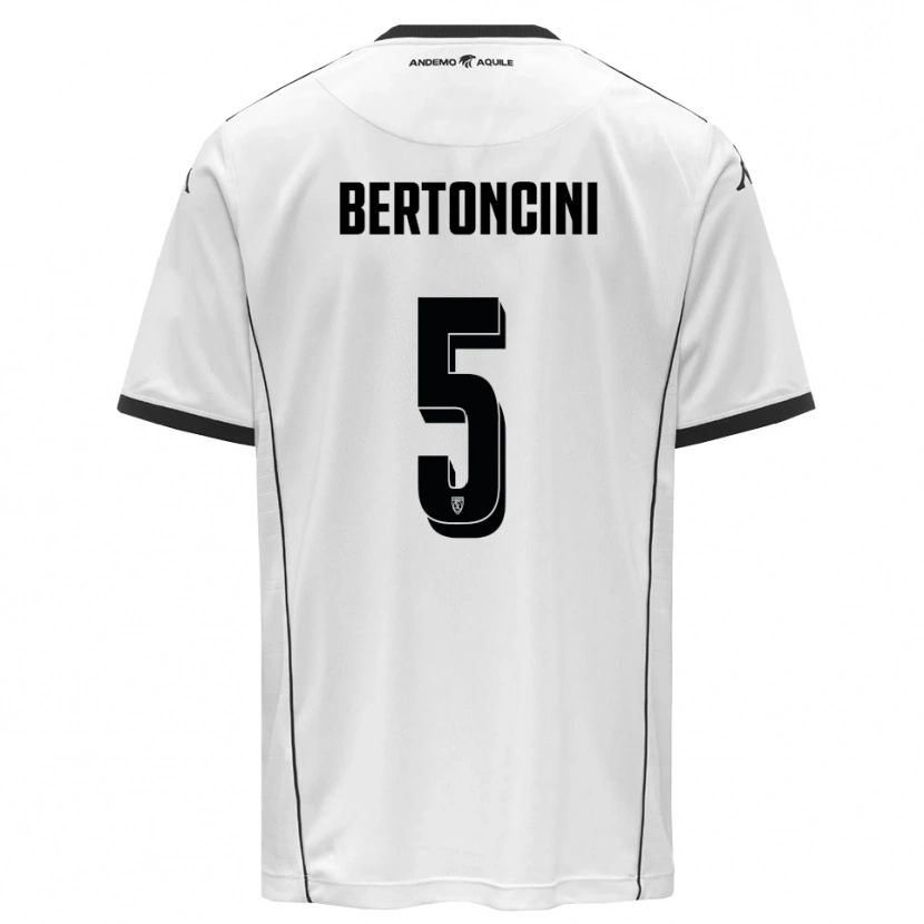 Danxen Kid Andrea Bertoncini #5 White Black Home Jersey 2025/26 T-Shirt