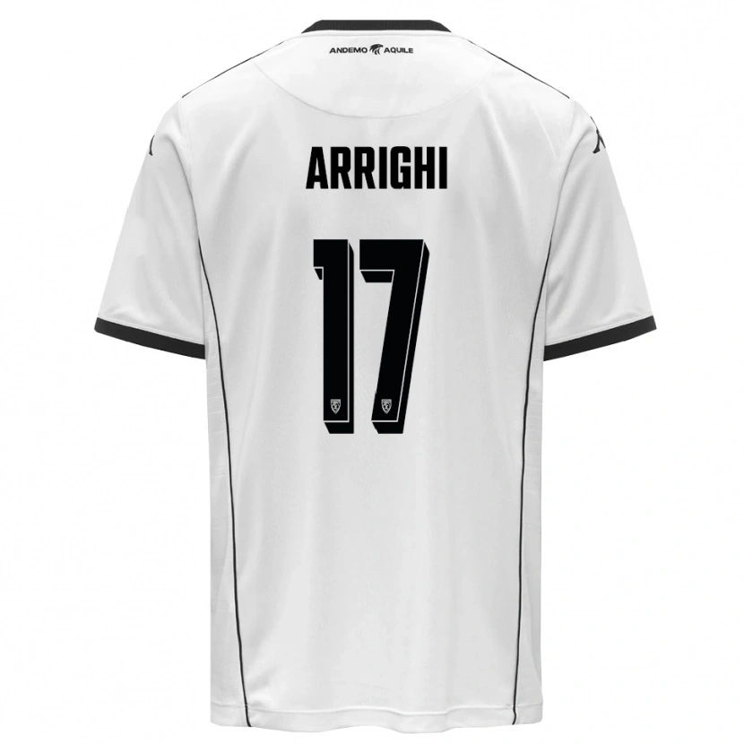 Danxen Kid Matteo Arrighi #17 White Black Home Jersey 2025/26 T-Shirt