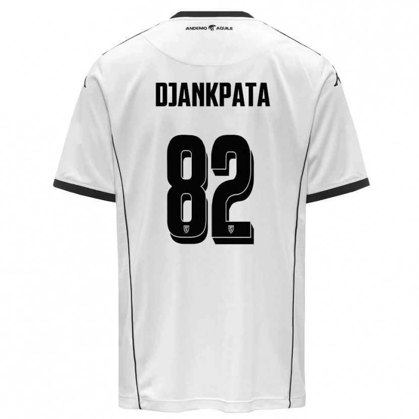 Danxen Kid Halid Djankpata #82 White Black Home Jersey 2025/26 T-Shirt