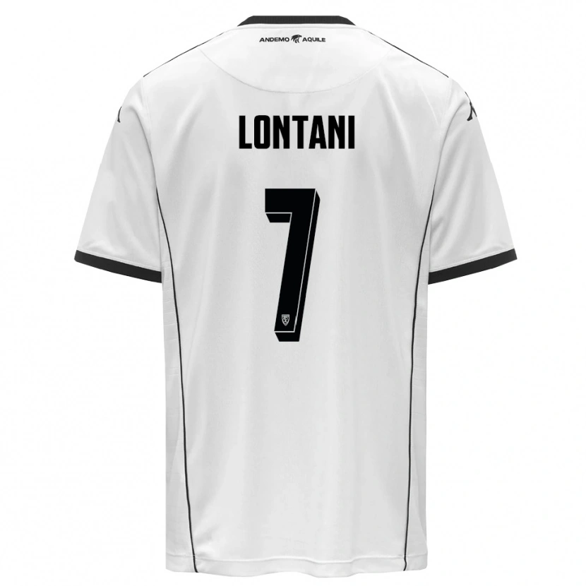 Danxen Kid Matteo Lontani #7 White Black Home Jersey 2025/26 T-Shirt