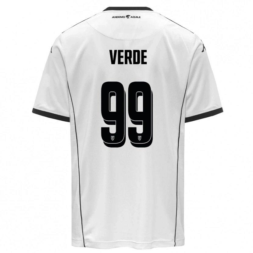 Danxen Kid Daniele Verde #99 White Black Home Jersey 2025/26 T-Shirt