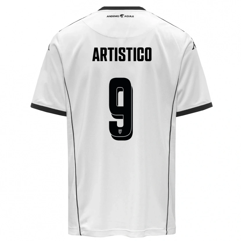 Danxen Kid Gabriele Artistico #9 White Black Home Jersey 2025/26 T-Shirt