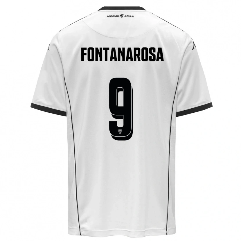 Danxen Kid Riccardo Fontanarosa #9 White Black Home Jersey 2025/26 T-Shirt