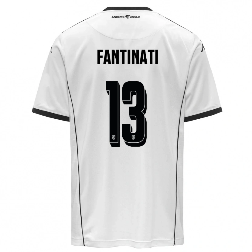 Danxen Kid Christian Fantinati #13 White Black Home Jersey 2025/26 T-Shirt
