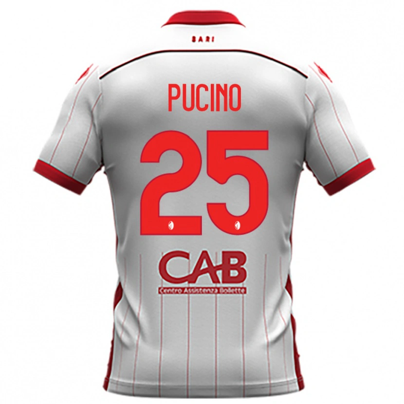 Danxen Kid Raffaele Pucino #25 White Red Home Jersey 2025/26 T-Shirt